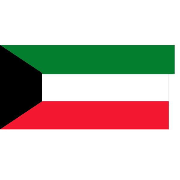 Kuwait National Flag PNG image