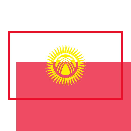 Kyrgyzstan Flag Graphic PNG image