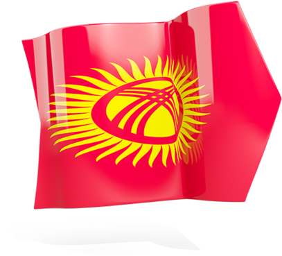 Kyrgyzstan Flag Waving PNG image