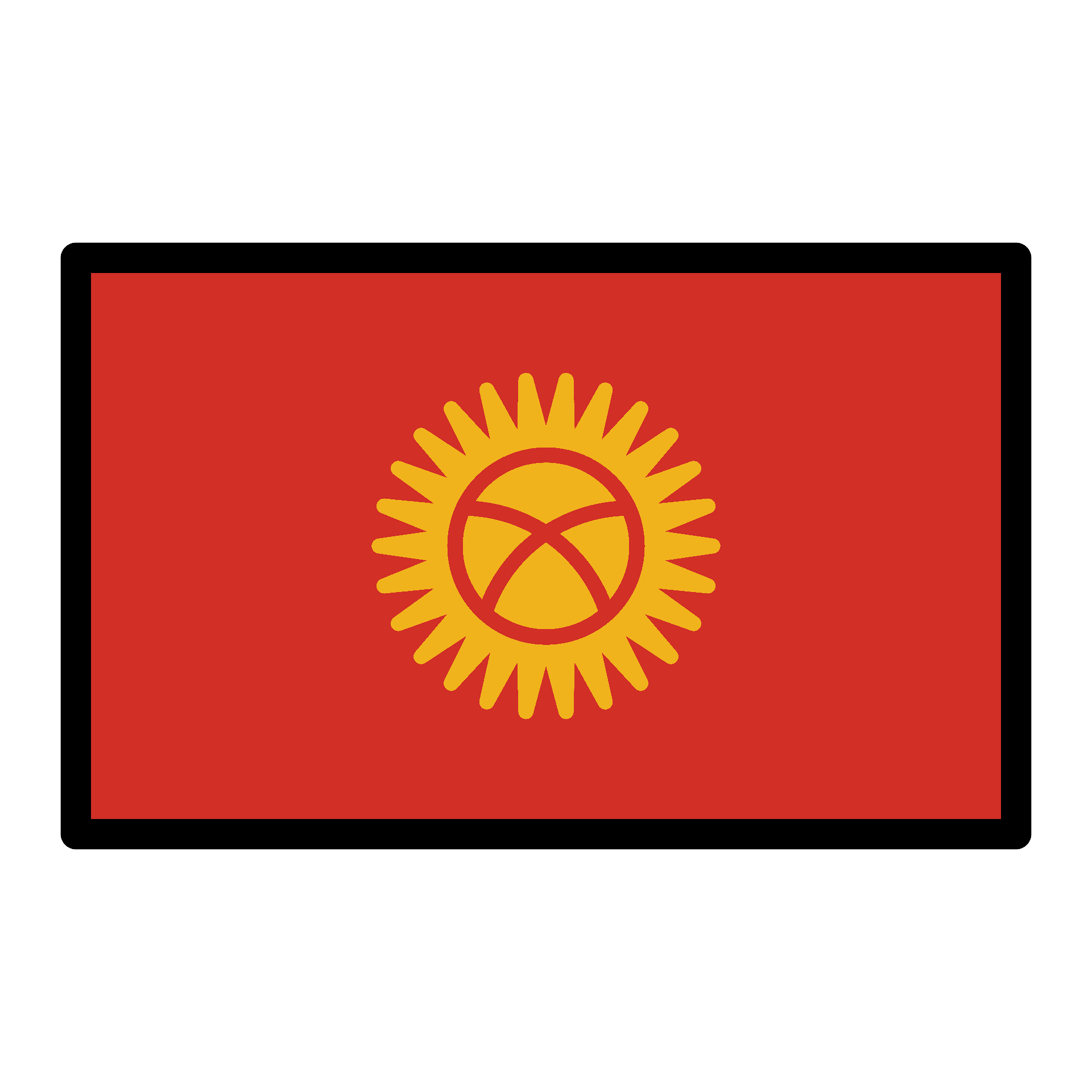 Kyrgyzstan National Flag PNG image