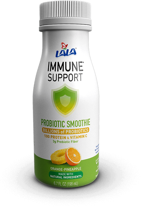 L A L A Probiotic Smoothie Immune Support PNG image