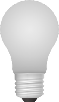 L E D Light Bulb Illumination PNG image