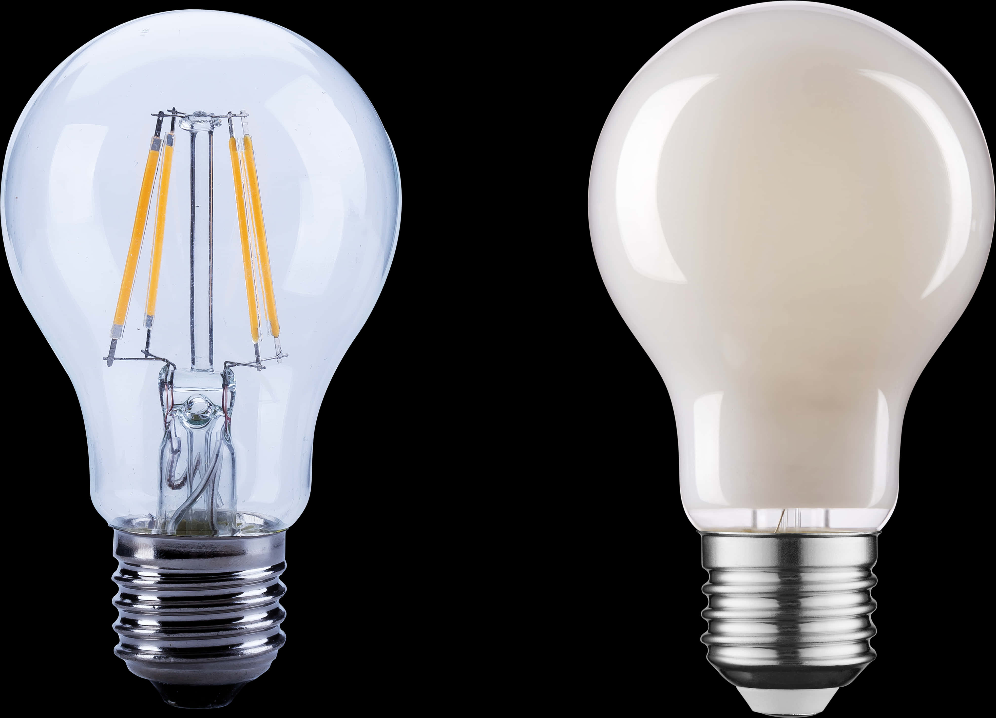 L E D Light Bulbs Comparison PNG image