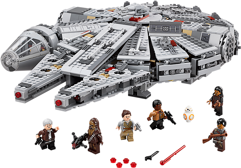 L E G O Star Wars Millennium Falcon Set PNG image