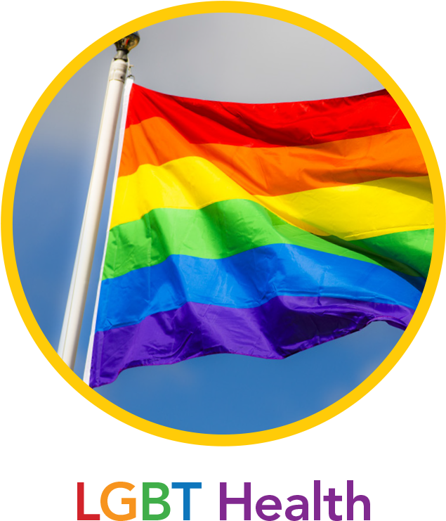 L G B T Health Rainbow Flag PNG image