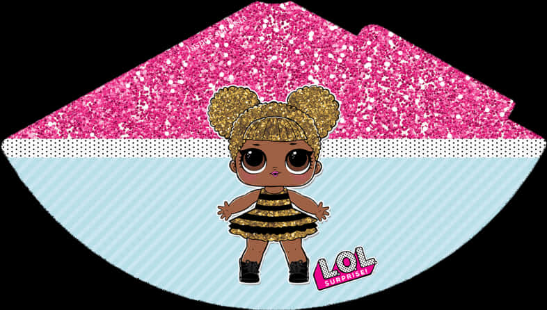 L O L Surprise Doll Sparkle Background PNG image