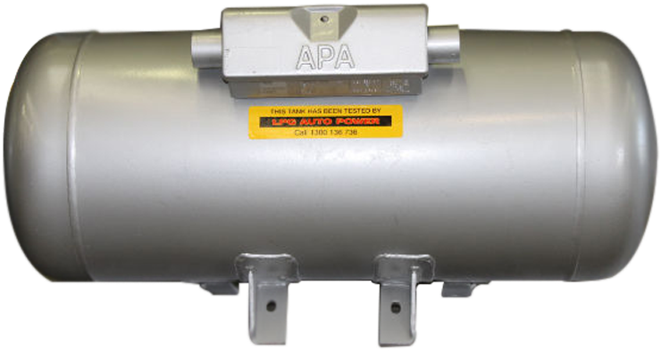 L P G Gas Cylinderwith Mounting Brackets PNG image