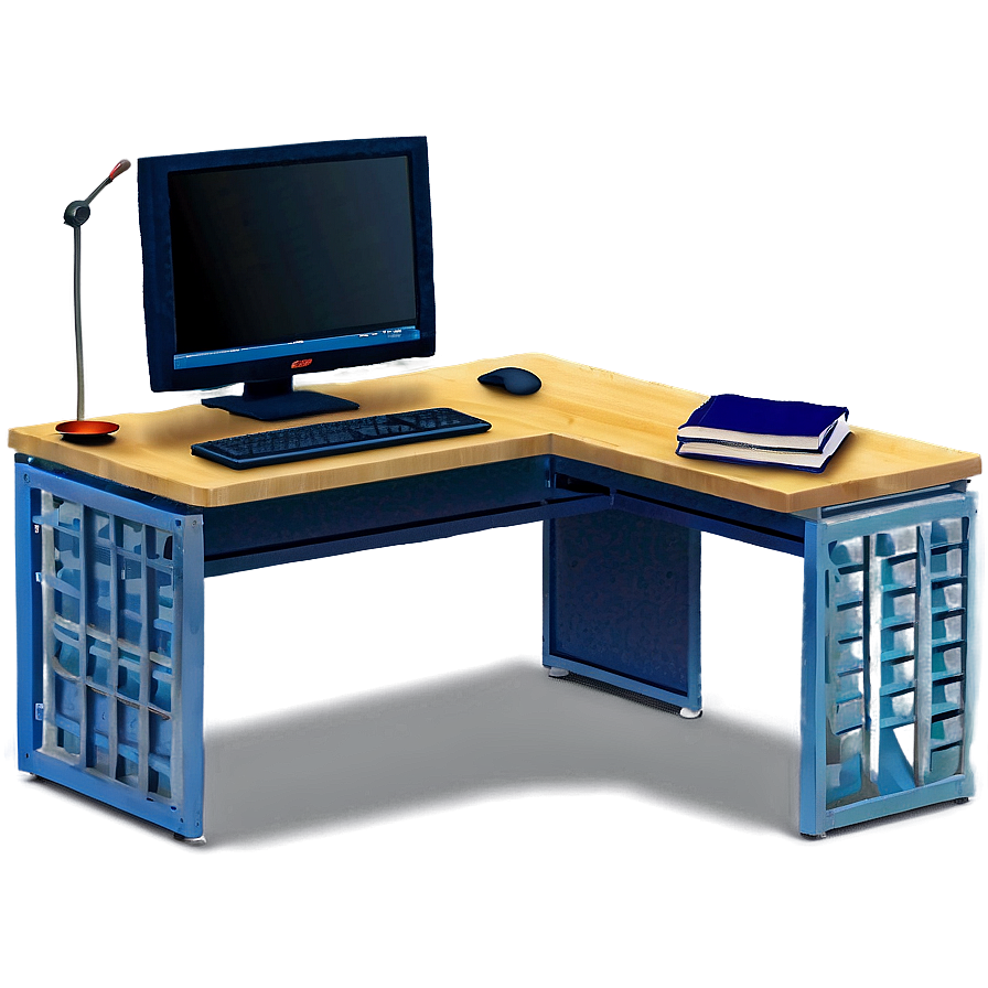 L-shaped Computer Desk Png Ufc9 PNG image