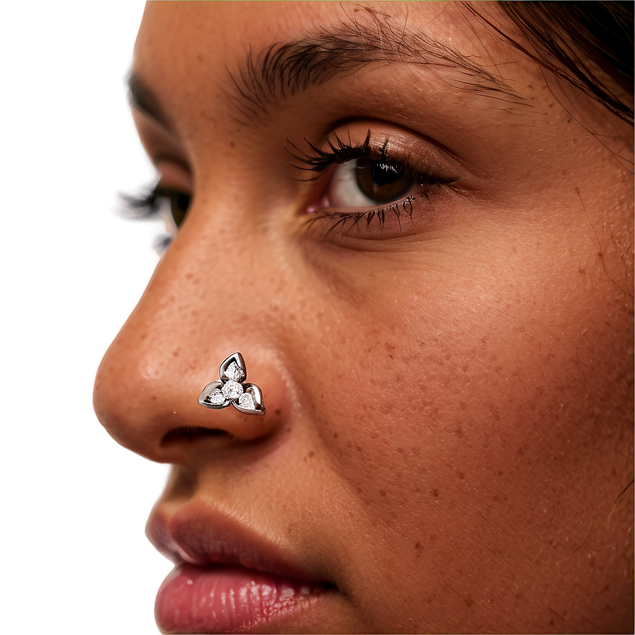 L-shaped Nose Stud Png Uij7 PNG image