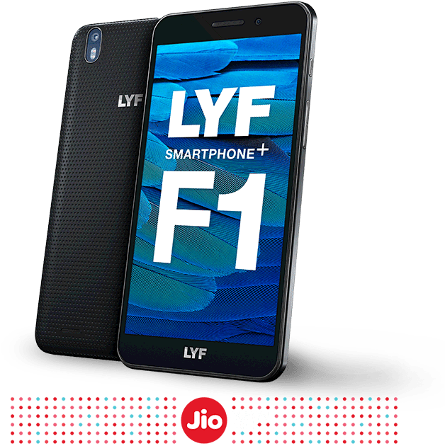 L Y F F1 Smartphone Jio Digital Life PNG image