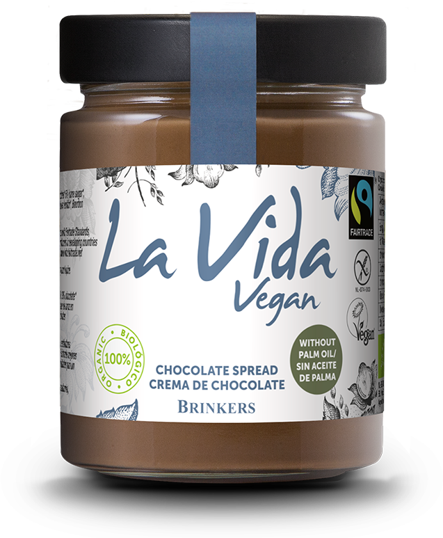 La Vida Vegan Chocolate Spread Jar PNG image