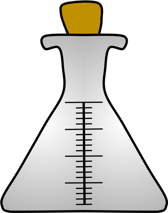 Laboratory Erlenmeyer Flask Vector PNG image