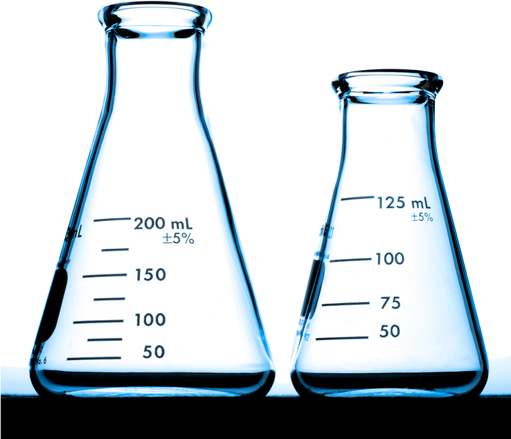 Laboratory Erlenmeyer Flasks PNG image