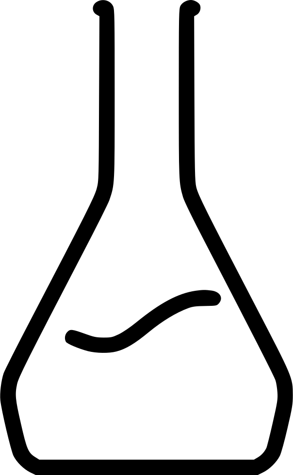 Laboratory Flask Outline PNG image