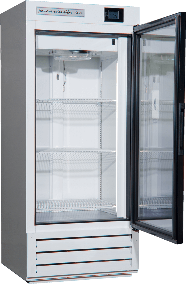 Laboratory Glass Door Refrigerator PNG image