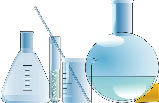 Laboratory Glassware Vector Illustration PNG image