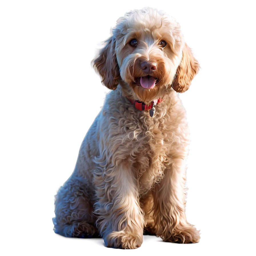 Labradoodle At Sunset Png 14 PNG image