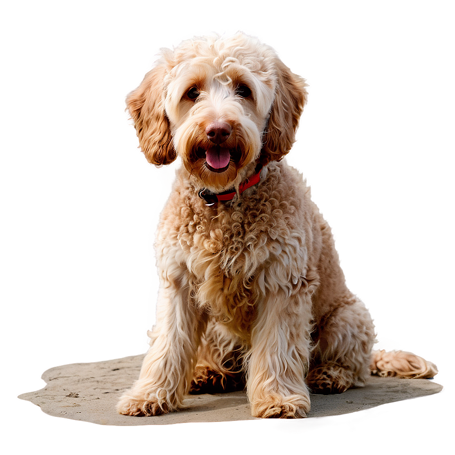 Labradoodle At The Beach Png 64 PNG image