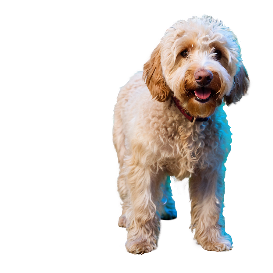 Labradoodle At The Beach Png Ohr PNG image