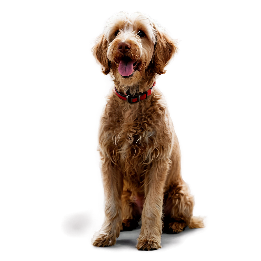 Labradoodle In Action Png Iso PNG image