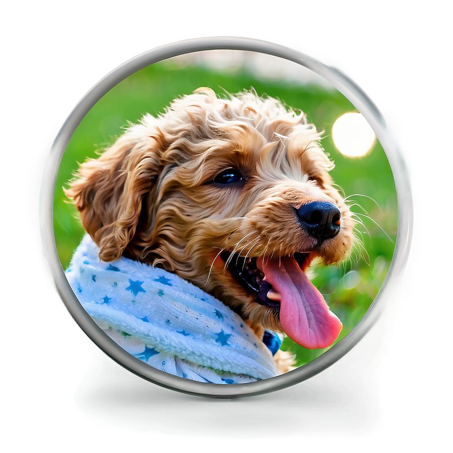 Labradoodle Puppy Yawn Png Qgq62 PNG image