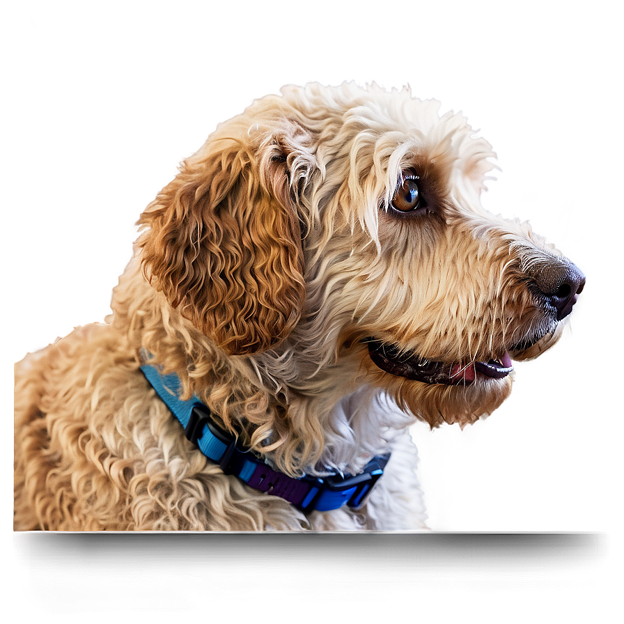 Labradoodle Waiting For Walk Png Plm53 PNG image