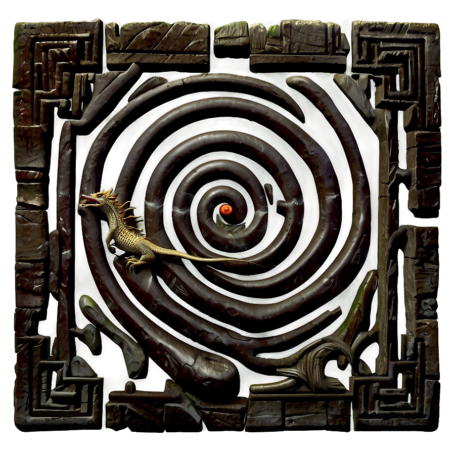 Labyrinth With Dragon Png 64 PNG image