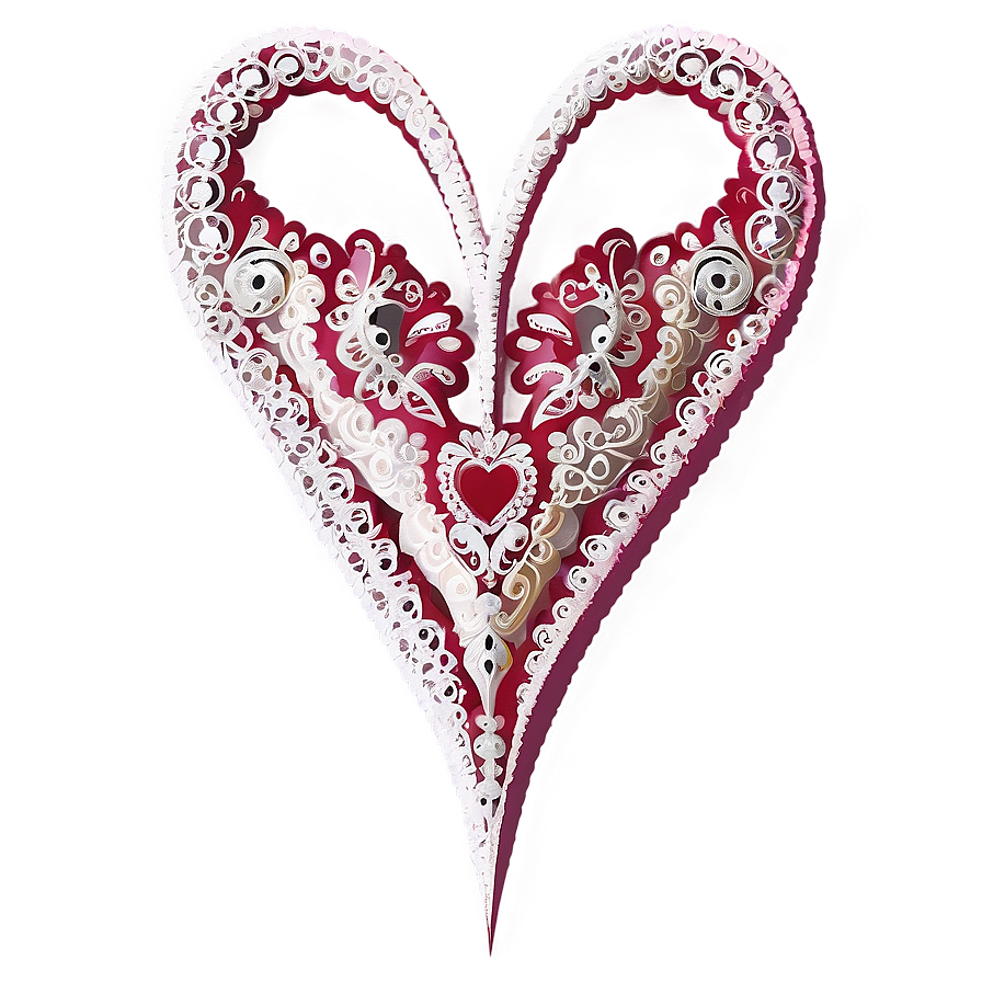 Lace Heart Transparent Png Tfr PNG image