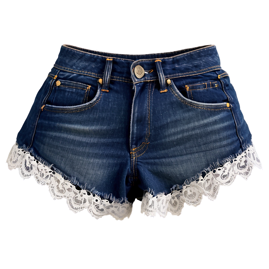 Lace Trim Jorts Png 06132024 PNG image