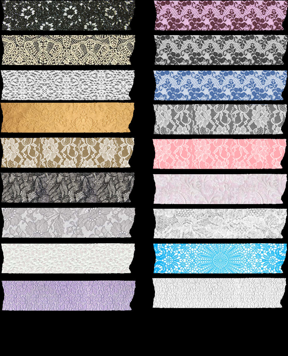 Lace Washi Tape Collection PNG image