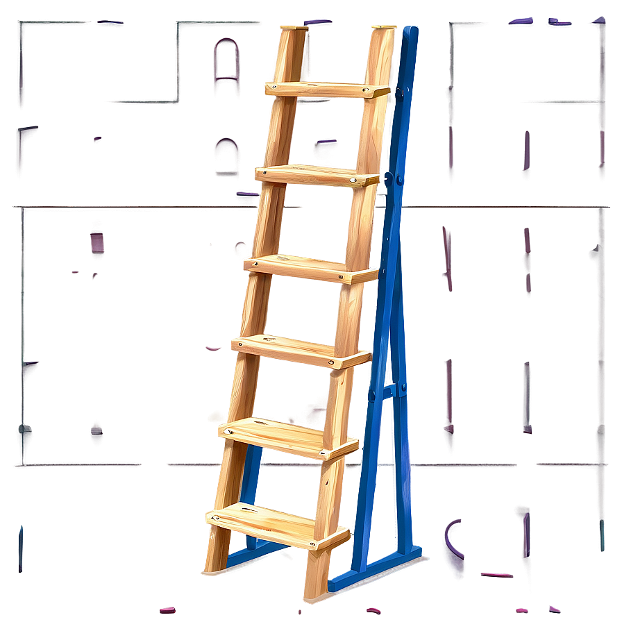 Ladder Wood Shelf Varieties Png Qjo PNG image