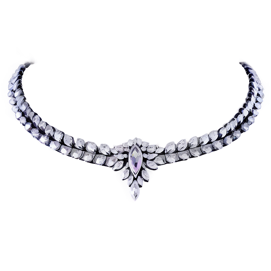 Ladies Silver Necklace Png 32 PNG image