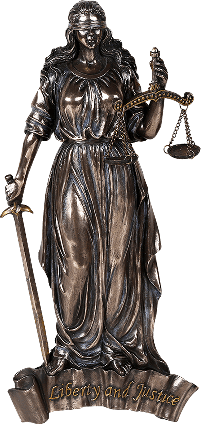 Lady Justice Statue PNG image