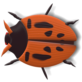 Ladybug Illustration3 D Render PNG image