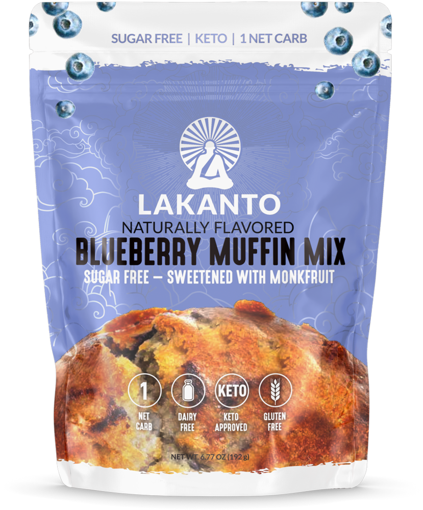 Lakanto Blueberry Muffin Mix Package PNG image