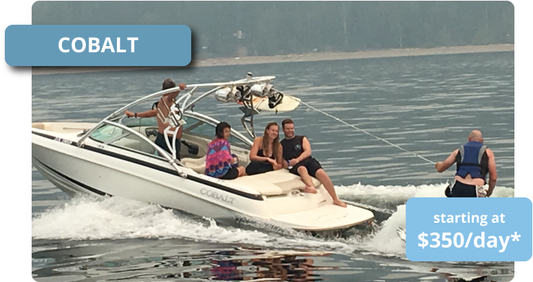 Lake Day Boat Rental Promo PNG image