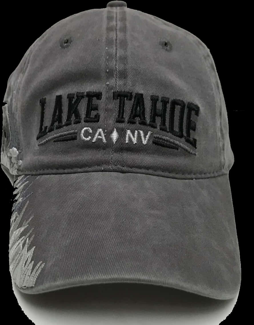 Lake Tahoe C A N V Embroidered Cap PNG image