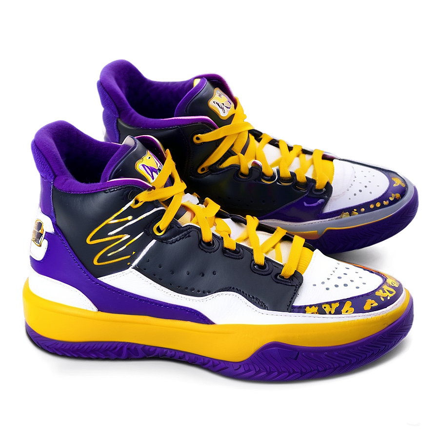 Lakers Custom Shoes Png 05212024 PNG image