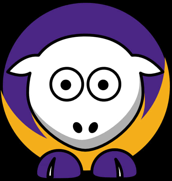 Lakers Logo Parody Sheep Character PNG image