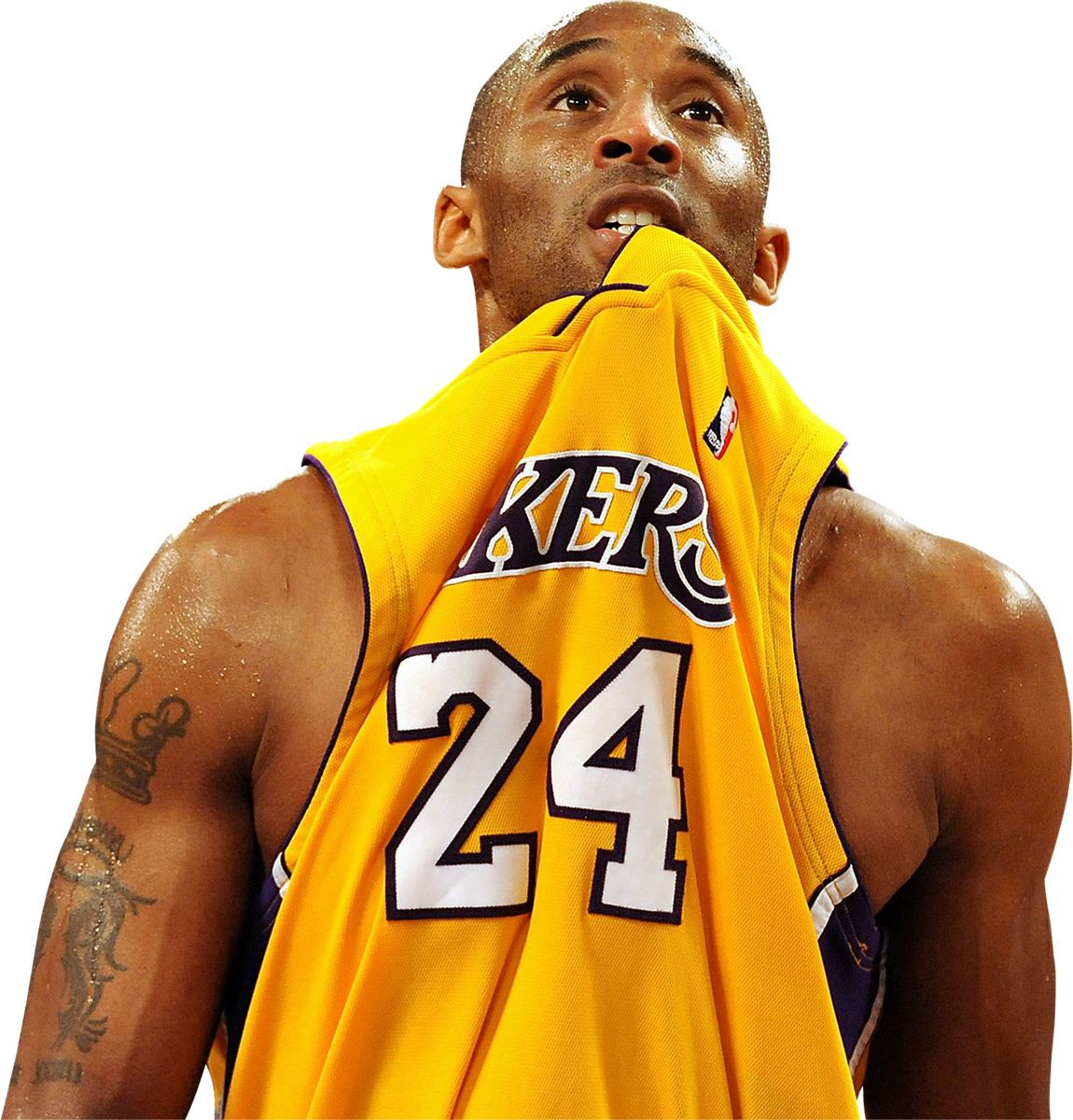 Lakers Player Jersey24 Bite PNG image