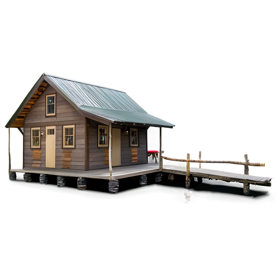 Lakeside Fishing Cabin Png Vpc PNG image