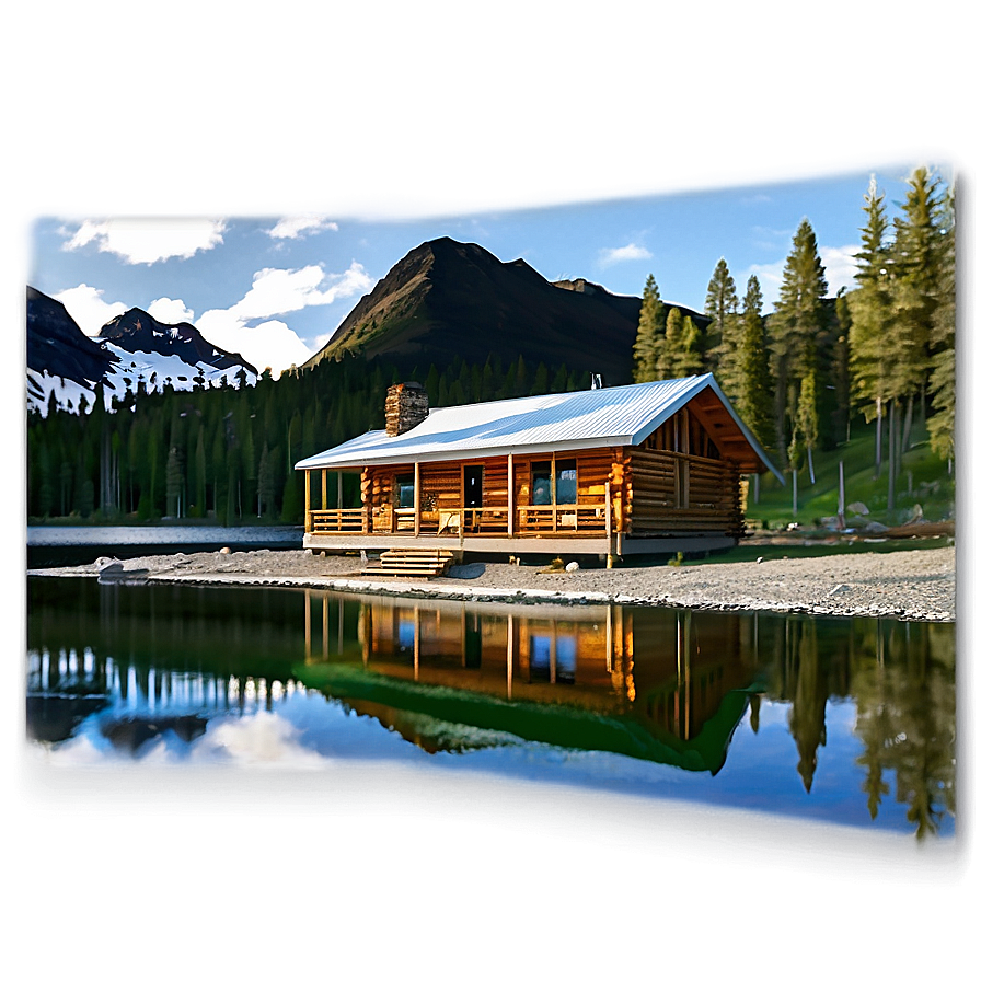 Lakeside Log Cabin Escape Png 06122024 PNG image