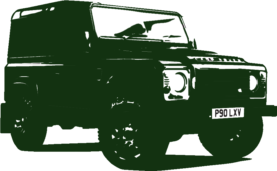 Land Rover Defender Silhouette PNG image