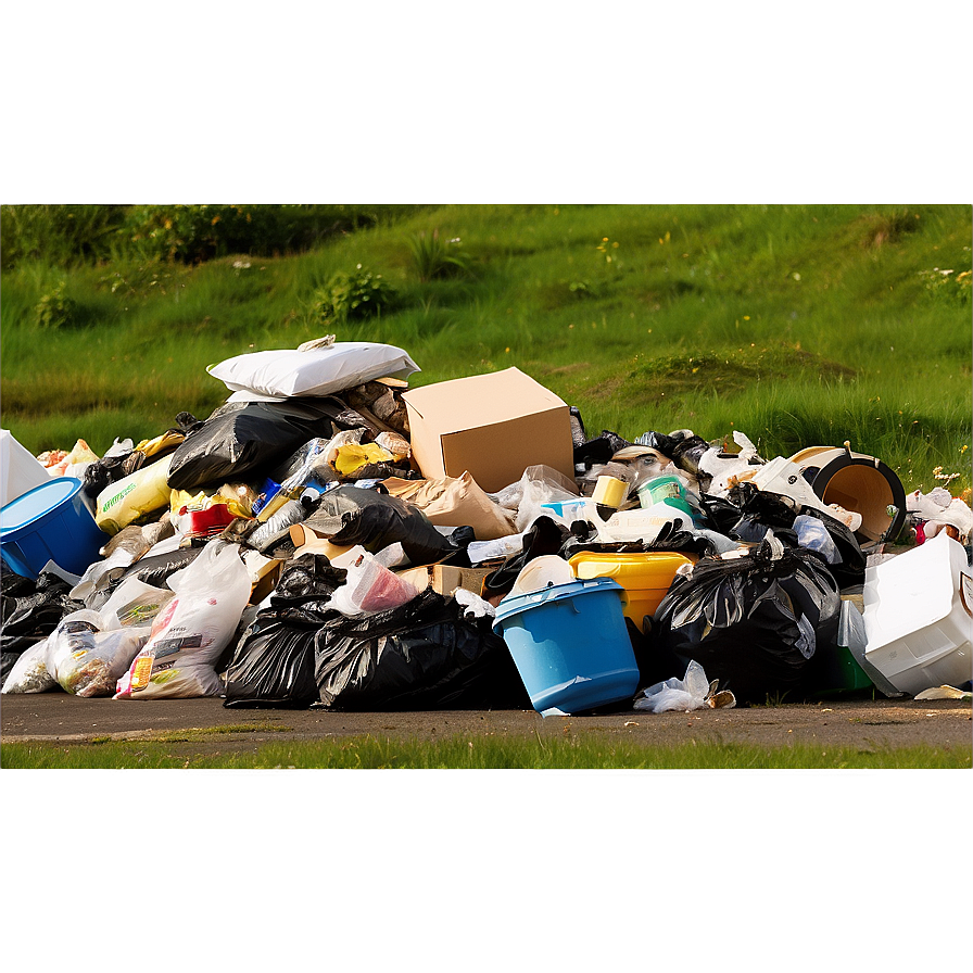 Landfill Overflow Trash Png Yrc82 PNG image