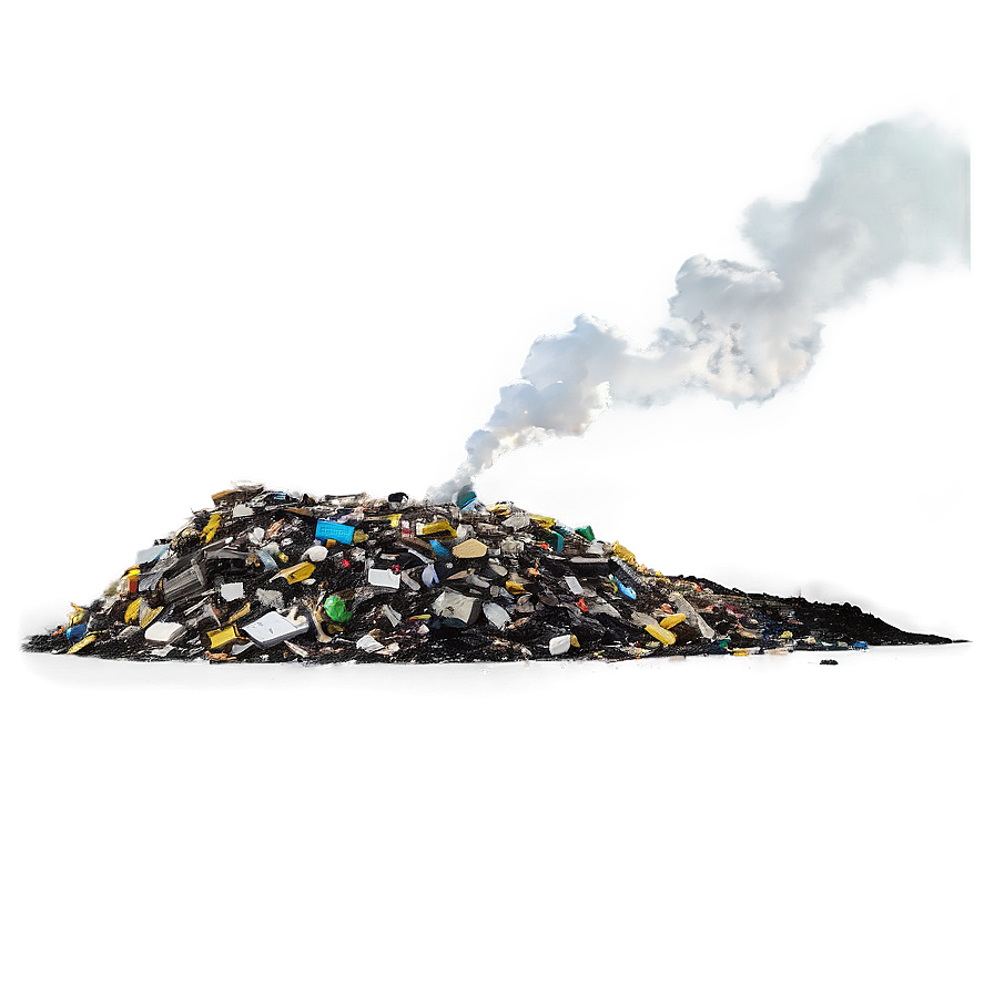 Landfill Pollution Scene Png 05242024 PNG image