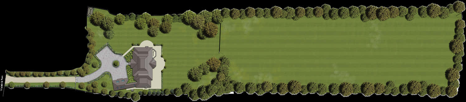 Landscape Design Plan PNG image