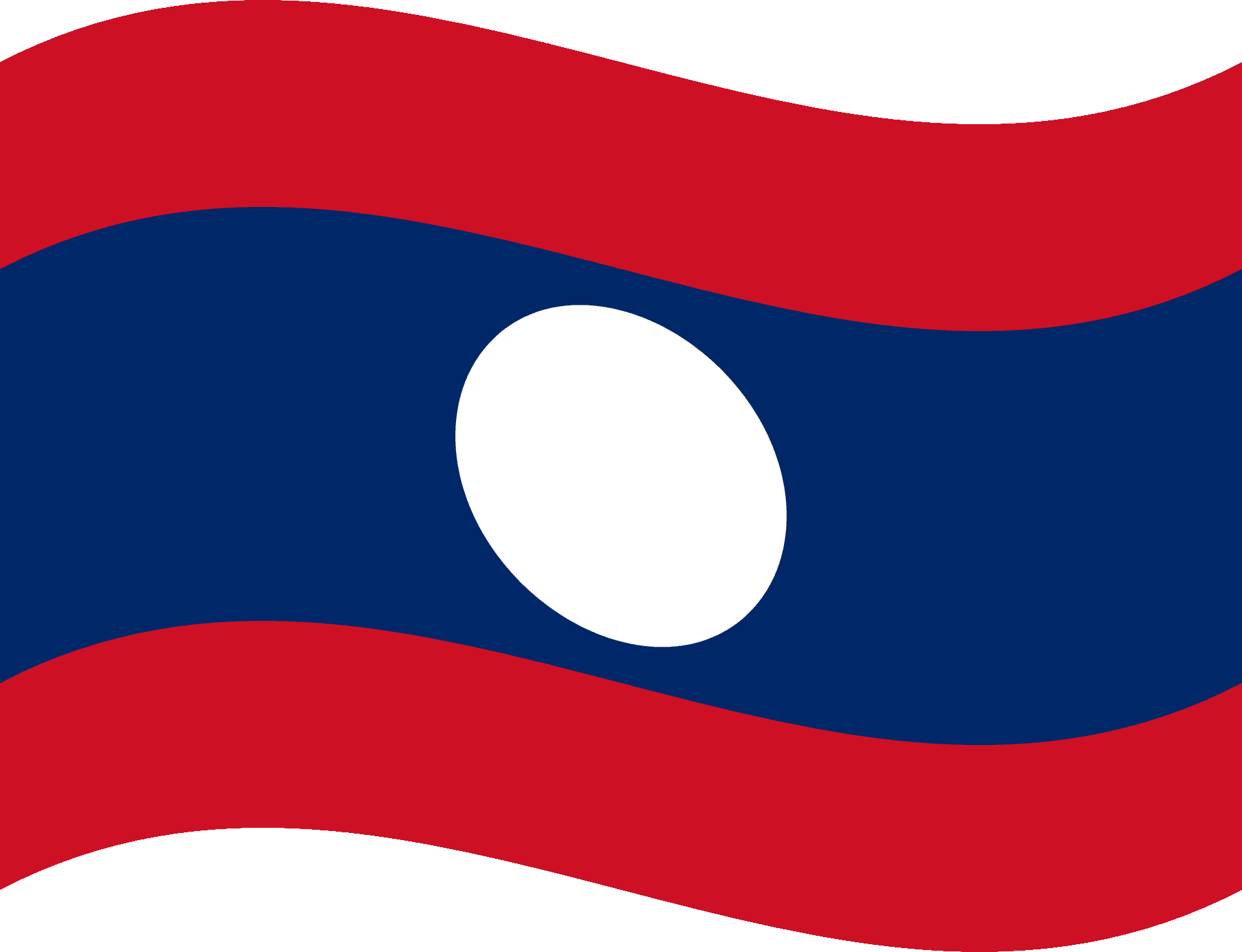 Laos National Flag PNG image