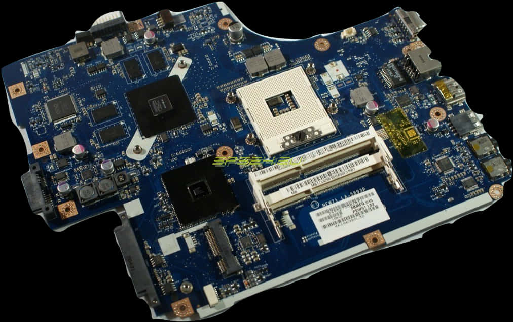 Laptop Motherboard Top View PNG image