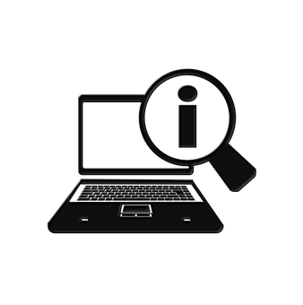 Laptop Search Concept PNG image