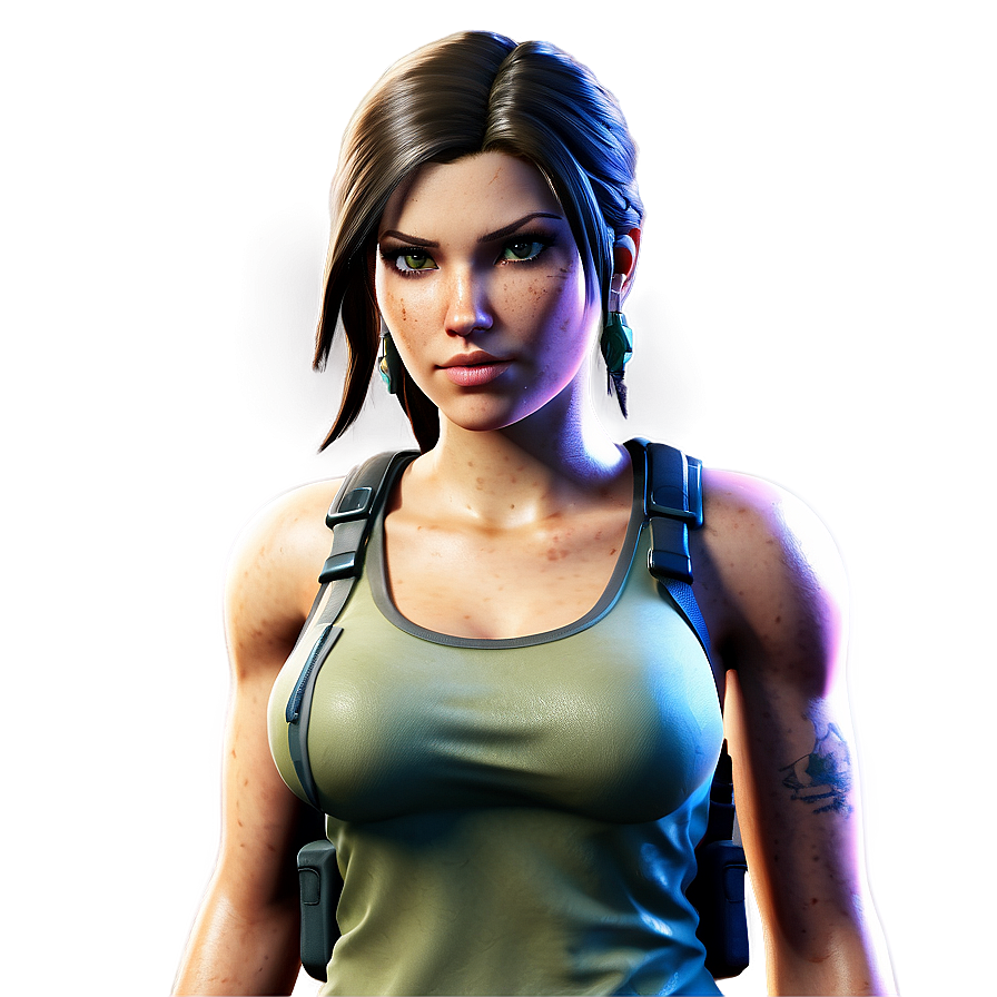 Lara Croft Crossover Fortnite Skin Png Xnv41 PNG image